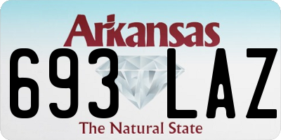 AR license plate 693LAZ