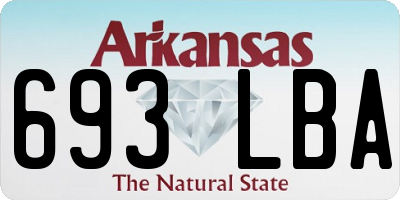 AR license plate 693LBA