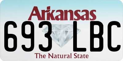 AR license plate 693LBC