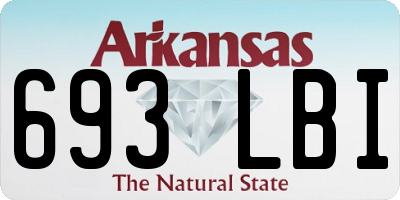 AR license plate 693LBI