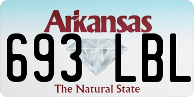 AR license plate 693LBL