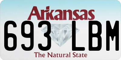 AR license plate 693LBM