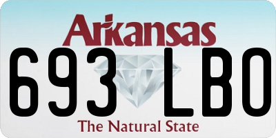 AR license plate 693LBO