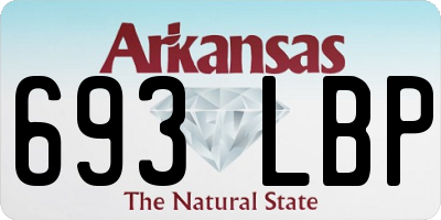 AR license plate 693LBP