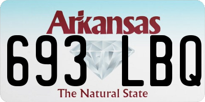 AR license plate 693LBQ