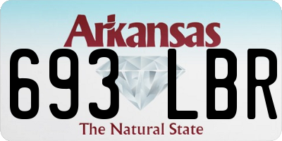 AR license plate 693LBR