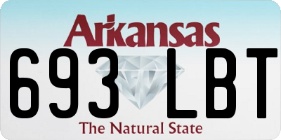 AR license plate 693LBT