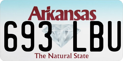 AR license plate 693LBU