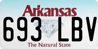AR license plate 693LBV