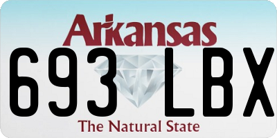 AR license plate 693LBX