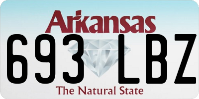 AR license plate 693LBZ