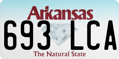 AR license plate 693LCA