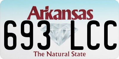AR license plate 693LCC