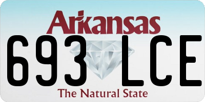 AR license plate 693LCE