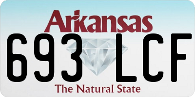 AR license plate 693LCF
