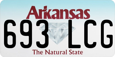 AR license plate 693LCG