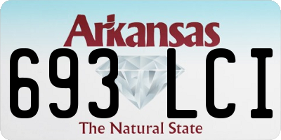 AR license plate 693LCI