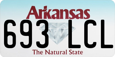 AR license plate 693LCL