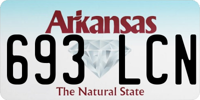 AR license plate 693LCN