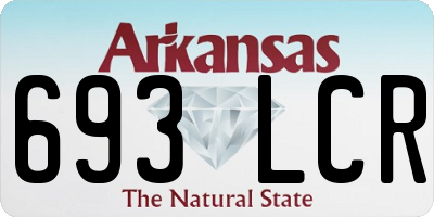 AR license plate 693LCR