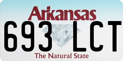 AR license plate 693LCT