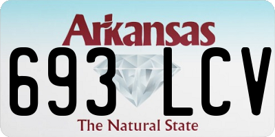 AR license plate 693LCV
