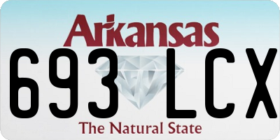 AR license plate 693LCX
