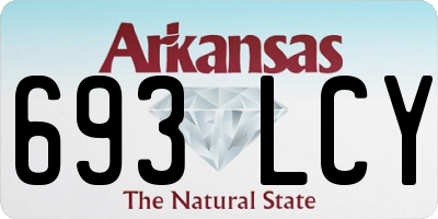 AR license plate 693LCY