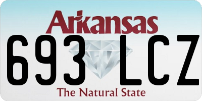 AR license plate 693LCZ