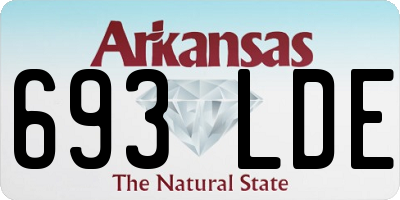 AR license plate 693LDE