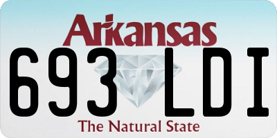 AR license plate 693LDI