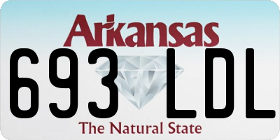 AR license plate 693LDL