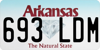 AR license plate 693LDM