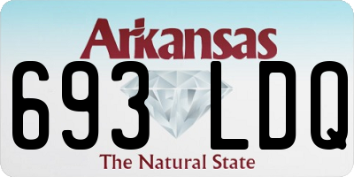 AR license plate 693LDQ