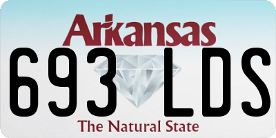 AR license plate 693LDS
