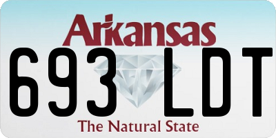 AR license plate 693LDT