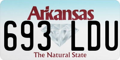 AR license plate 693LDU