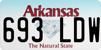 AR license plate 693LDW