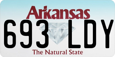 AR license plate 693LDY