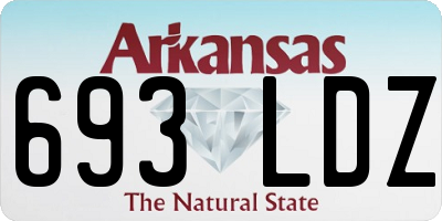 AR license plate 693LDZ