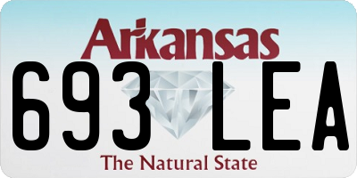 AR license plate 693LEA