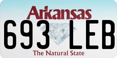 AR license plate 693LEB