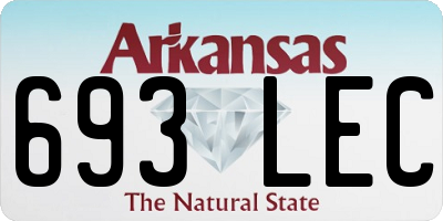 AR license plate 693LEC