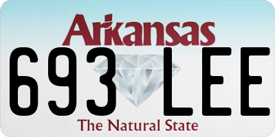 AR license plate 693LEE