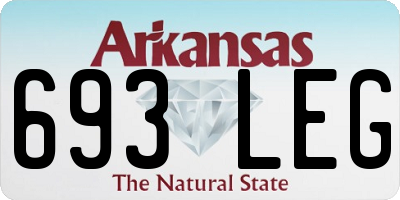 AR license plate 693LEG