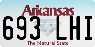AR license plate 693LHI