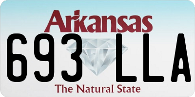 AR license plate 693LLA