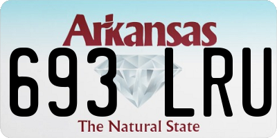 AR license plate 693LRU