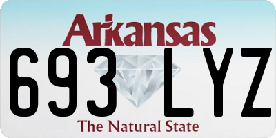 AR license plate 693LYZ