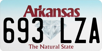 AR license plate 693LZA
